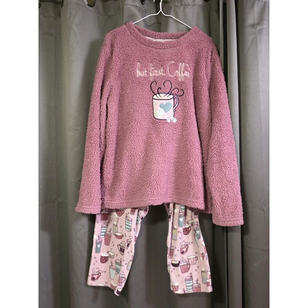 Secret Treasures Pajama Set – Size 2X – Super Soft Coffee Theme ☕